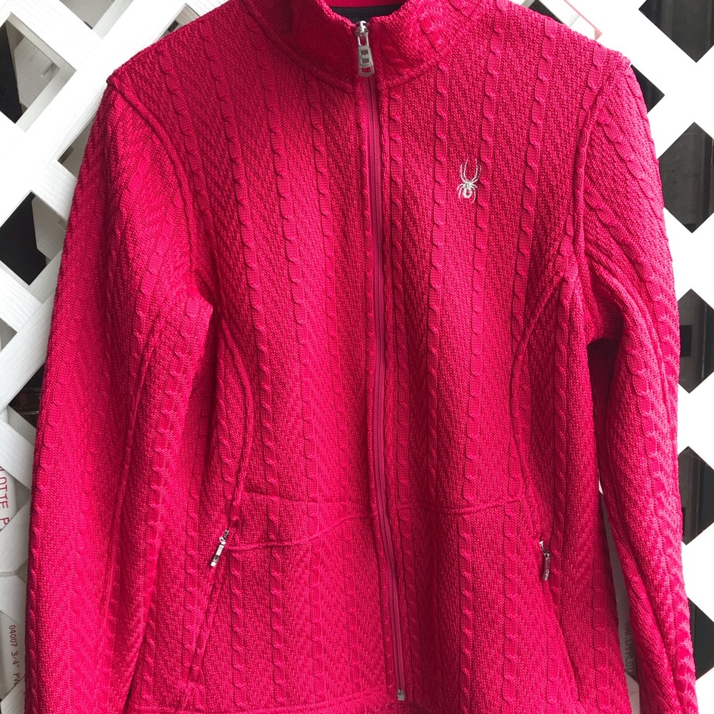 SPYDER Major Cable Stryke Zippered Sweater Jacket